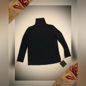 - (2)Norma Kamali navy blue turtleneck
